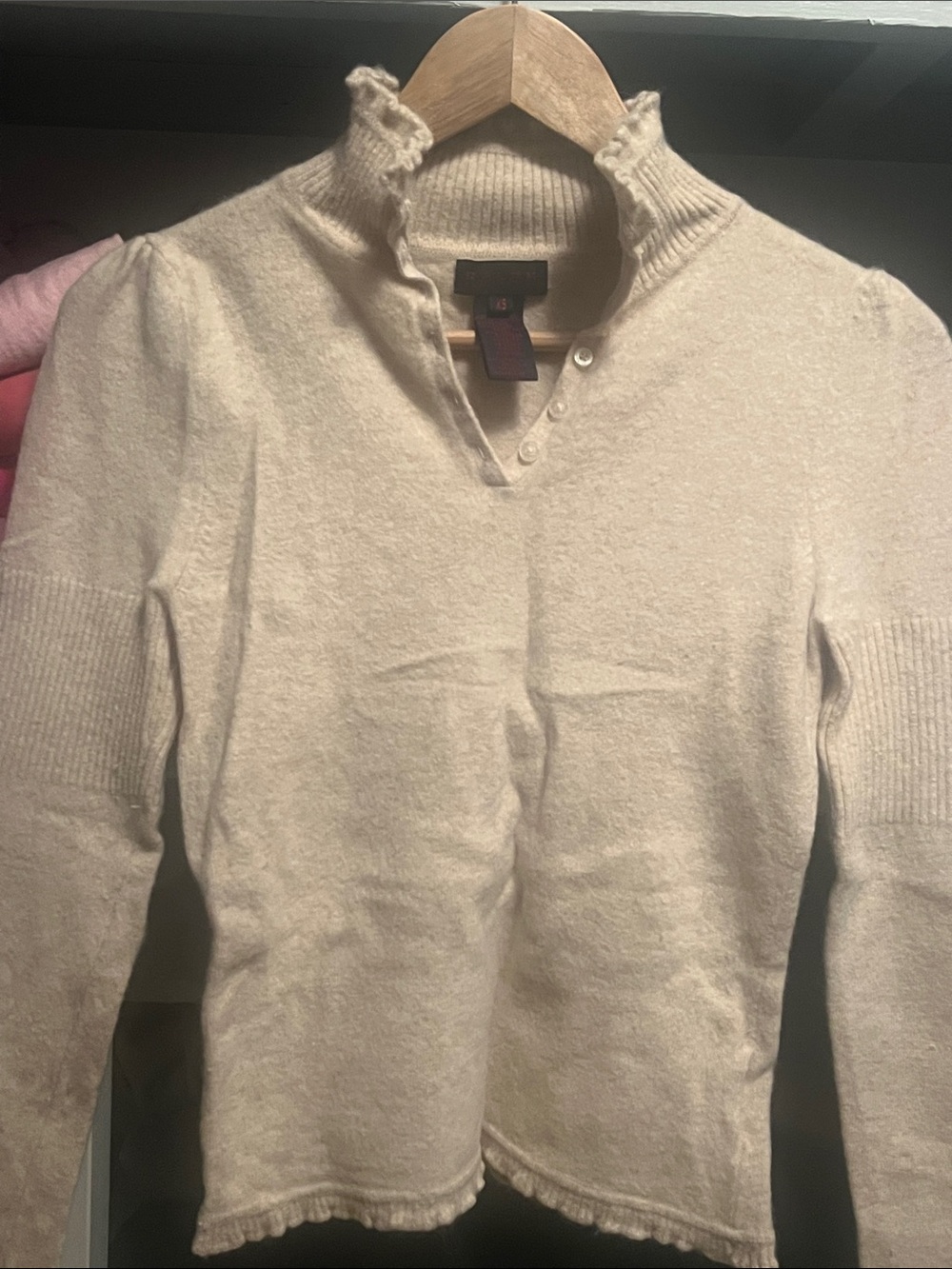 Ralph Lauren cream lambs wool sweater. Old money vibes
